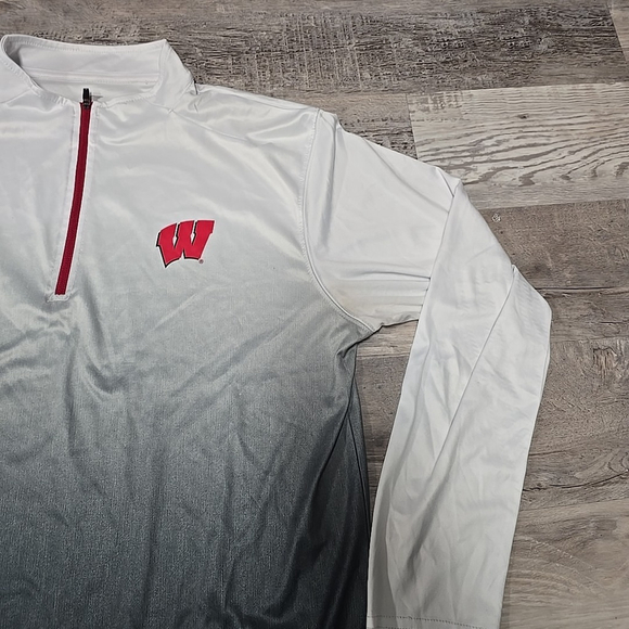 Wisconsin Badgers Coliseum L Long Sleeve Quarter Zip Men's Medium NCAA Dri-Fit - Picture 6 of 11
